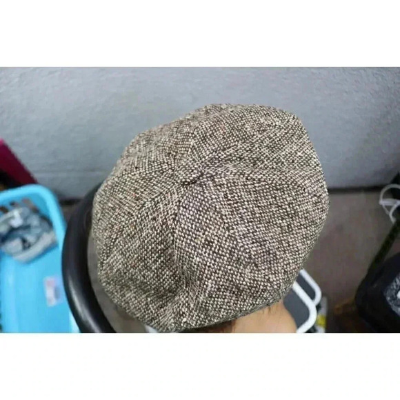 Bailey of Hollywood Tweed Paperboy Hat-Made in Italy-Wool Blend-Small - Picture 6 of 12